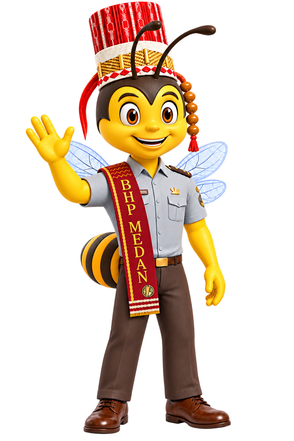 Maskot lebah BHP Medan